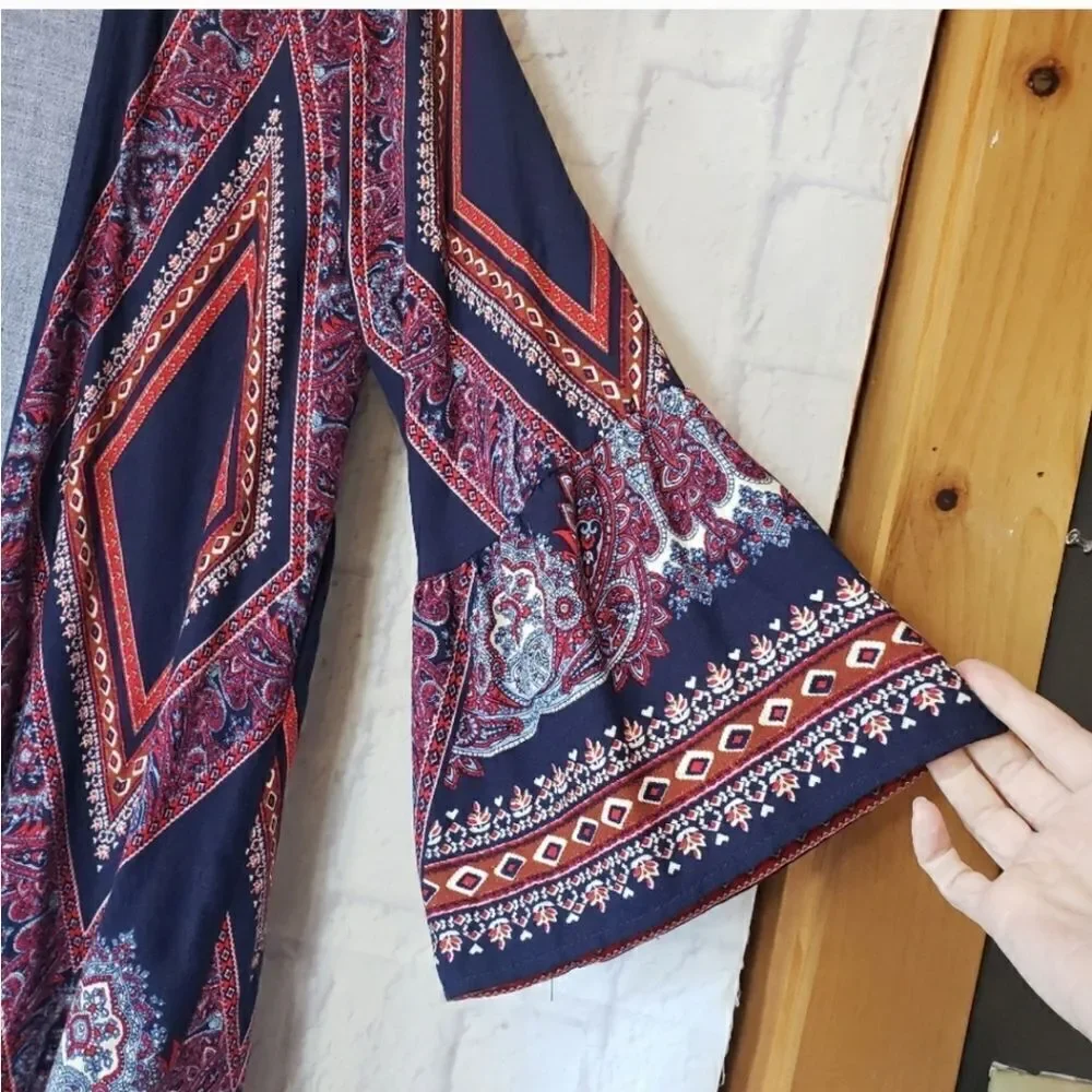 XHILARATION Boho Open Front Kimono-style  Jacket  XS/S - Picture 2 of 7